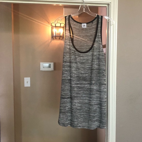 CAbi Horizontal Space Dye Marled Racer Back Tank Style Number 3085